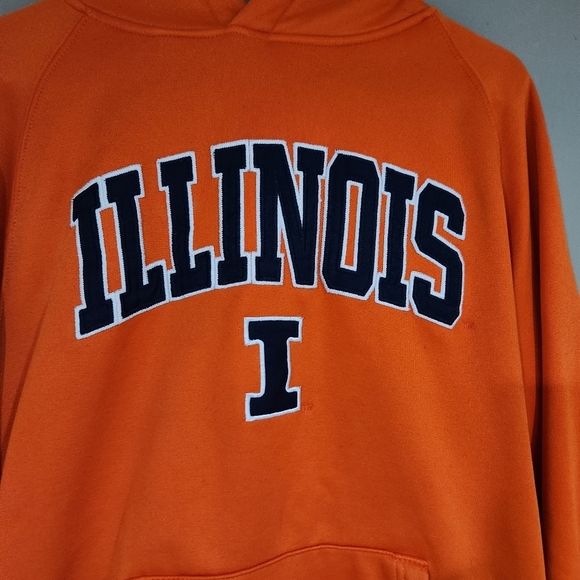 Colosseum Illinois University Orange Hoodie Size M - Picture 2 of 4